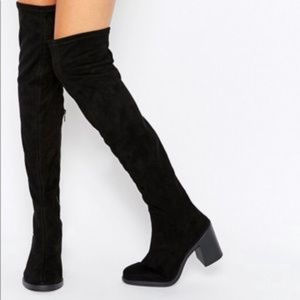 ASOS Kick it off over the knee boots stetchy ASOS